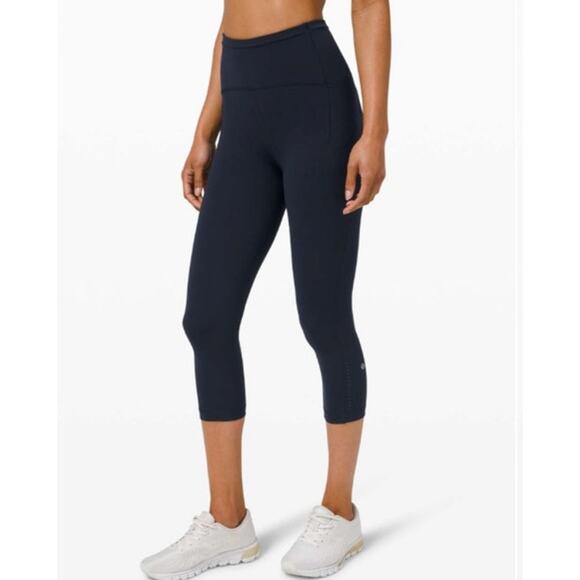 Lululemon Swift Speed High-Rise Crop 21"True Navy Size 8 - Picture 1 of 11